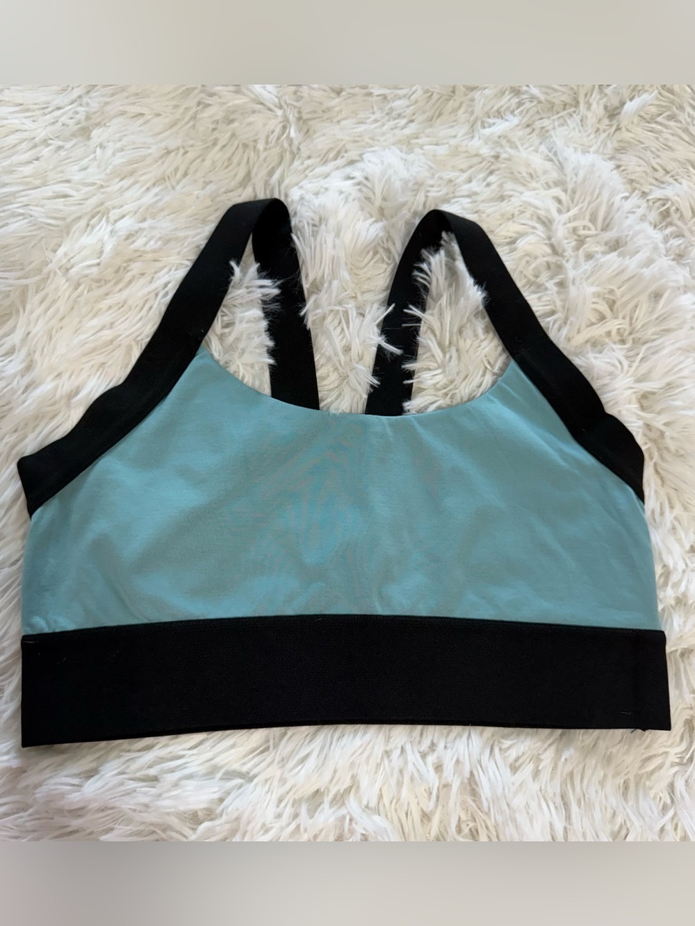 CALIA by Carrie Underwood teal Blue and Black Sports Bralette